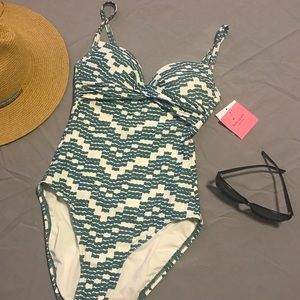 NWT Kate Spade Zig Zag Swim Suite